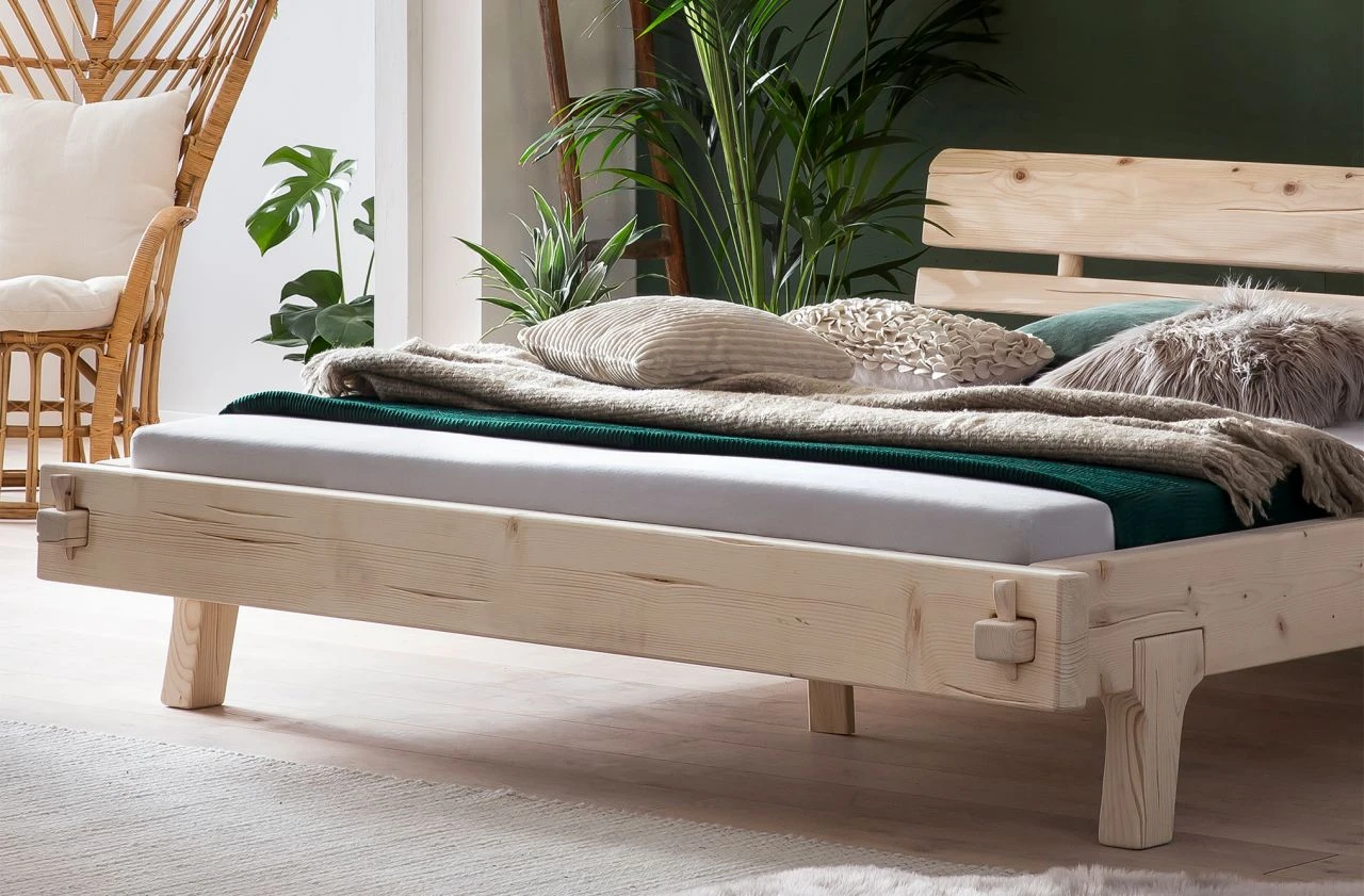 Balkenbett Fichtenholz 5 Balkenbett Fichtenholz – Bild 3