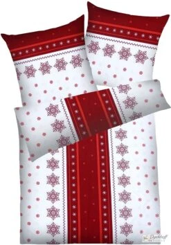 Dyckhoff Weichfrottier Bettwäsche Garnitur Schneeflocke Mit Reißverschluss 5 Dyckhoff Weichfrottier Bettwäsche Garnitur Schneeflocke Mit Reißverschluss -Betten-Prinz 30934 Schneeflocke 500 rot klein 1280x1280