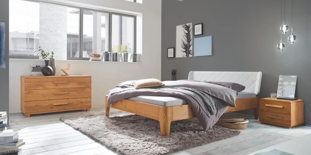 Oak-Line Modul 18, Kopfteil Gabo, Füße Xylo 3 Oak-Line Modul 18, Kopfteil Gabo, Füße Xylo