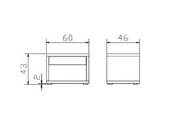 Oak-Wild Vintage Nachttisch Cubo 7 Oak-Wild Vintage Nachttisch Cubo -Betten-Prinz Cubo 840 581 Strichzeichnung 1 1280x1280