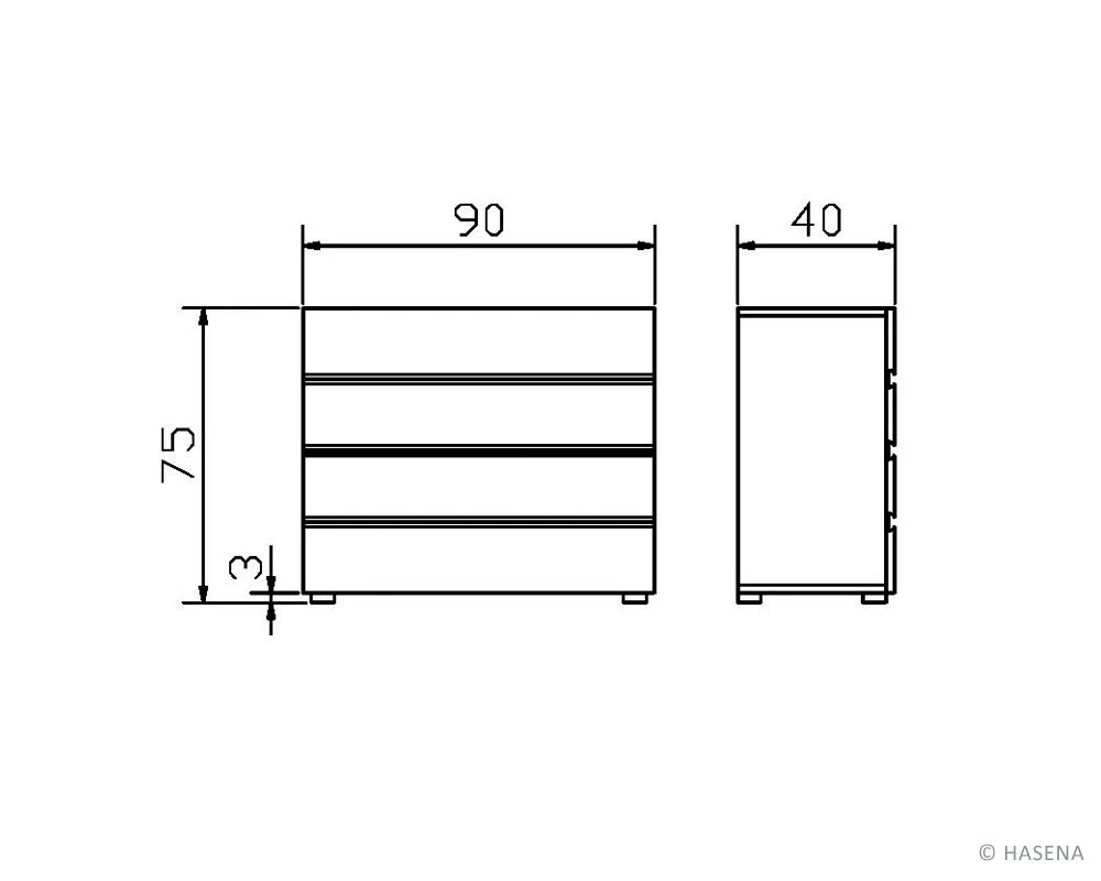 Wood-Line Kommode Lovara 5 Wood-Line Kommode Lovara – Bild 3