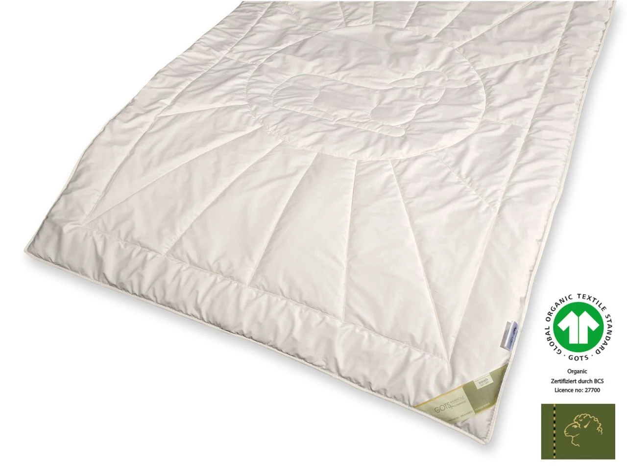 Bio-Schurwolle GOTS Organic Extra-Leichtsteppbett 4 Bio-Schurwolle GOTS Organic Extra-Leichtsteppbett – Bild 2