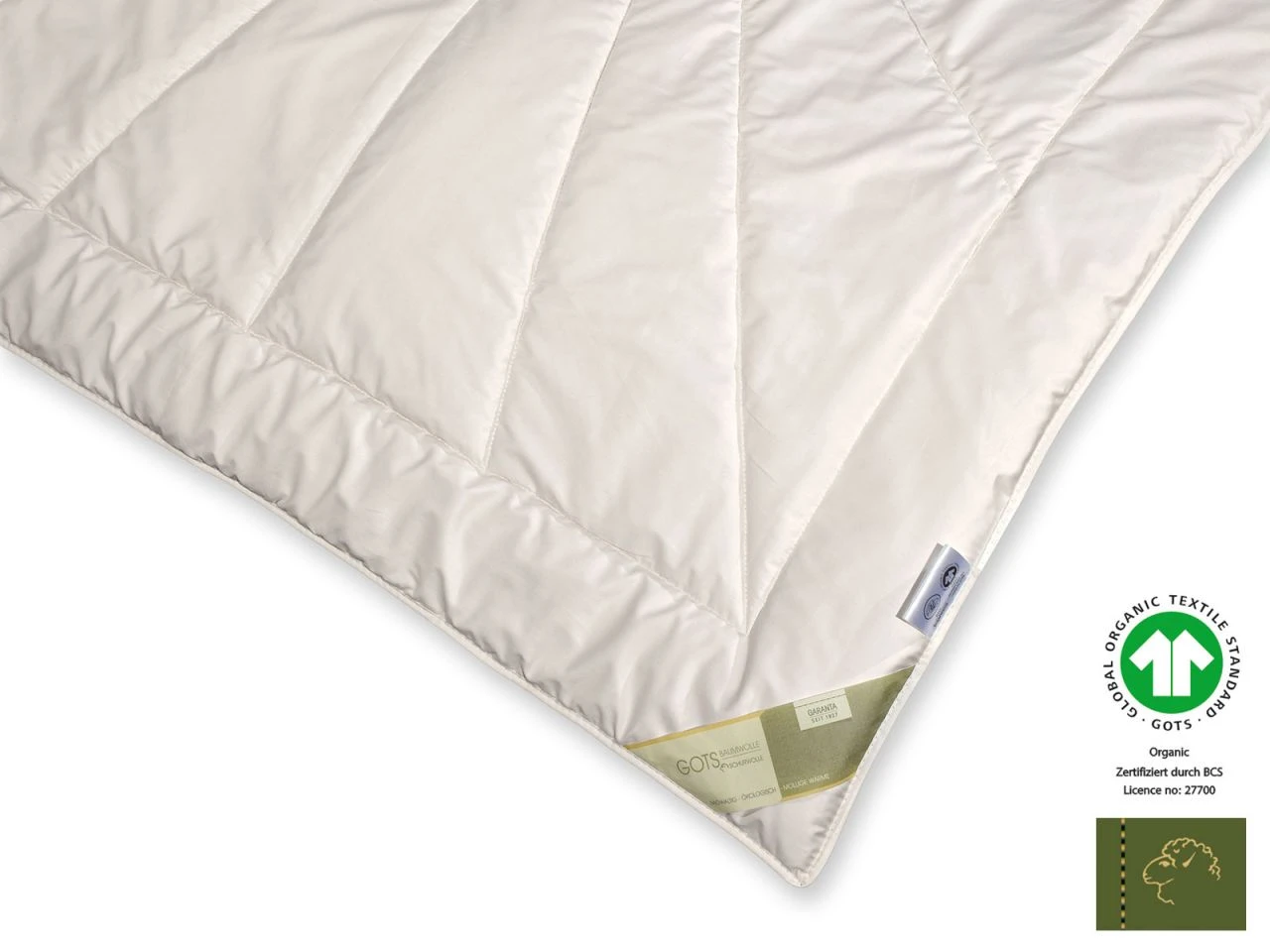 Bio-Schurwolle GOTS Organic Extra-Leichtsteppbett 5 Bio-Schurwolle GOTS Organic Extra-Leichtsteppbett – Bild 3