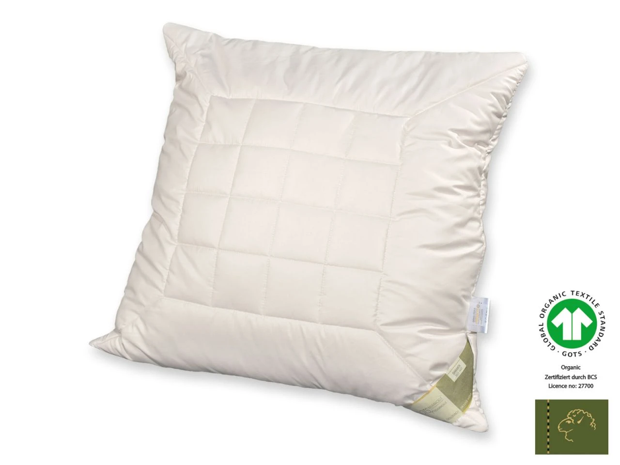 Bio-Schurwolle GOTS Organic Kopfkissen Mit Schurwollkugeln 6 Bio-Schurwolle GOTS Organic Kopfkissen Mit Schurwollkugeln – Bild 4