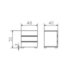 Wood-Line Nachttisch Treva 17 Wood-Line Nachttisch Treva -Betten-Prinz NT Treva techn 1280x1280