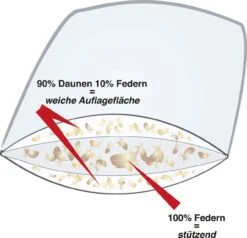 Kissen Canada, Extra Soft - Biobasiert -Betten-Prinz Querschnitt 3K KK 100F 1280x1280