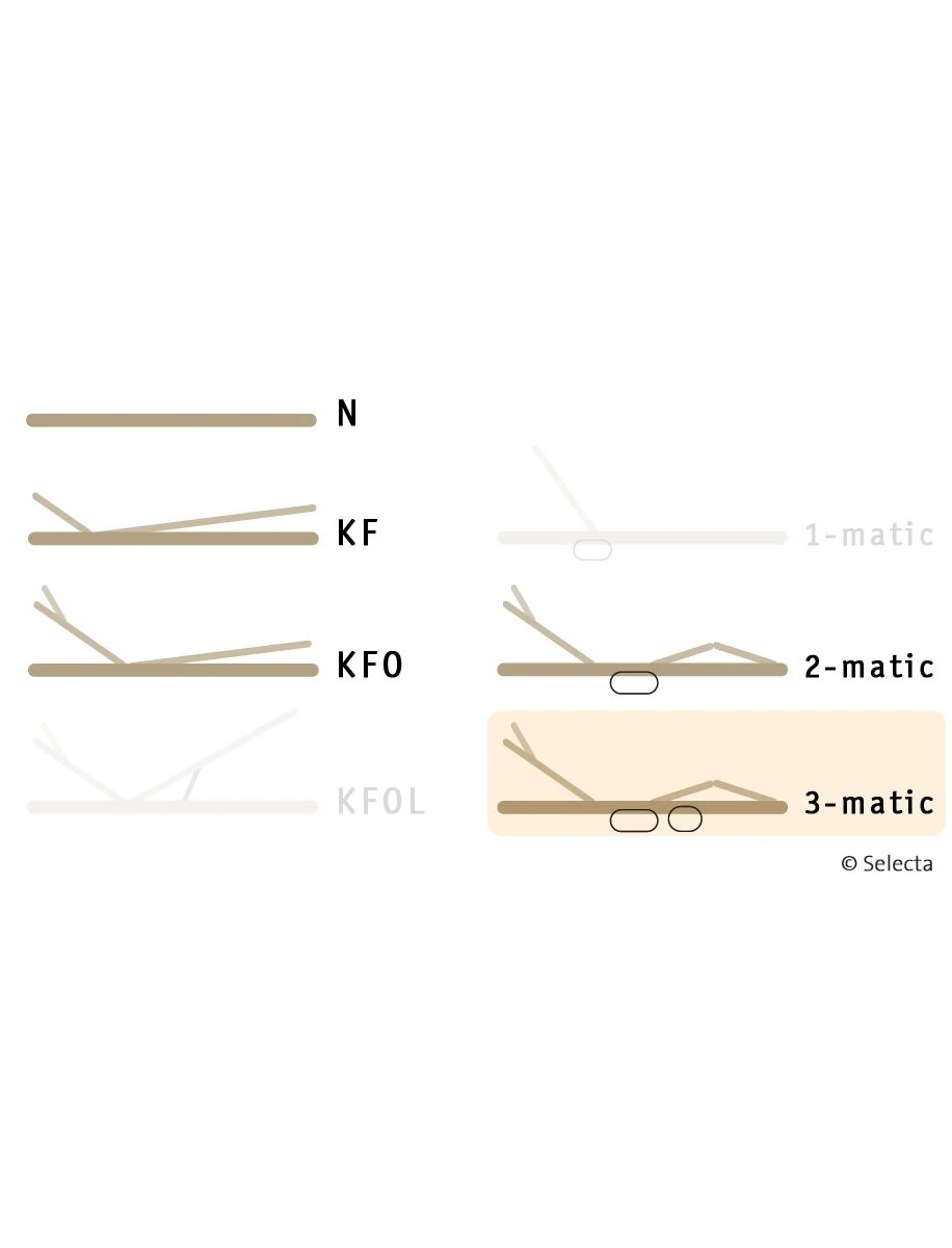 Selecta Lattenrost Einlegerahmen FR6, Ausführung 3-Matic 6 Selecta Lattenrost Einlegerahmen FR6, Ausführung 3-Matic – Bild 4